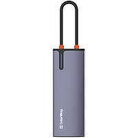 USB-хаб ColorWay USB-C 6-в-1 Type C PD 100W/USB3.0х3/USB2.0/RJ45 (CW-HUB03), фото 6