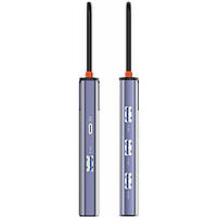 USB-хаб ColorWay USB-C 6-в-1 Type C PD 100W/USB3.0х3/USB2.0/RJ45 (CW-HUB03), фото 7