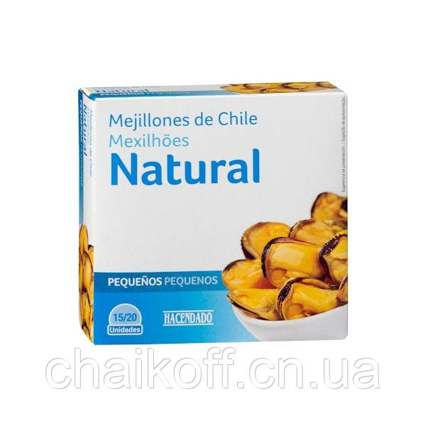 Мідії у власному соку Mejillones de Chile Natural Hacendado 111 г ( Іспанія)