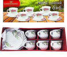 Сервіз чайний Santaremo Лавандове поле 6+6