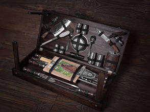 Набір шампурів в кейсі Люкс