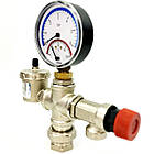 Група безпеки котла TMV-X30 (3 bar) з термоманометром 3/4-1" ITAP KVANT, фото 2