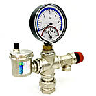 Група безпеки котла TMV-X30 (3 bar) з термоманометром 3/4-1" ITAP KVANT, фото 3