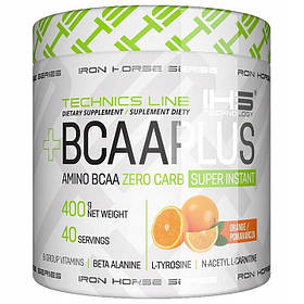 IRON HORSE BCAA PLUS 400 г АМІНОКИСЛОТИ Апельсин