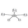Люстра стельова MSK Electric Copter на п'ять круглих плафонів під лампи GX53 NL 8040-5 AL, фото 3