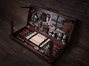 Набір шампурів Люкс + кейс столик