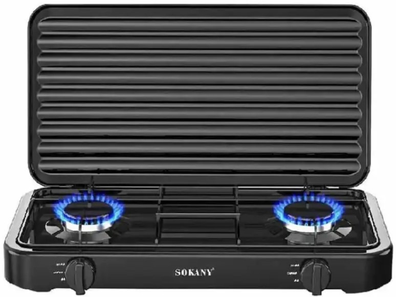 Настільна газова плита Sokany 2 конфорки, фото 1