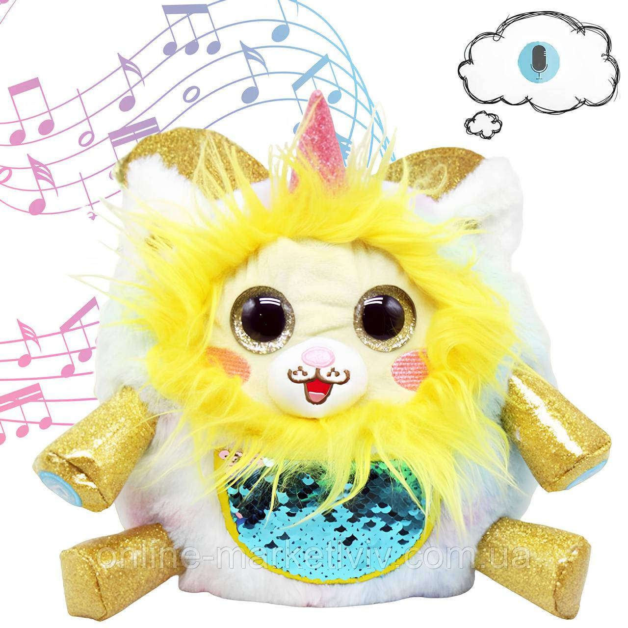 М'яка іграшка повторюшка Бек, 24 см, від батарейок CUTE MAGICAL PET / Дитяча іграшка плюшева, фото 1