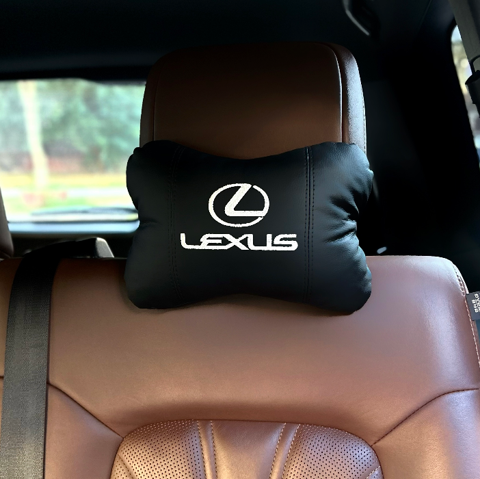 Подушка на підголівник з вишивкою марки Lexus, фото 1