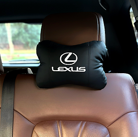 Подушка на підголівник з вишивкою марки Lexus