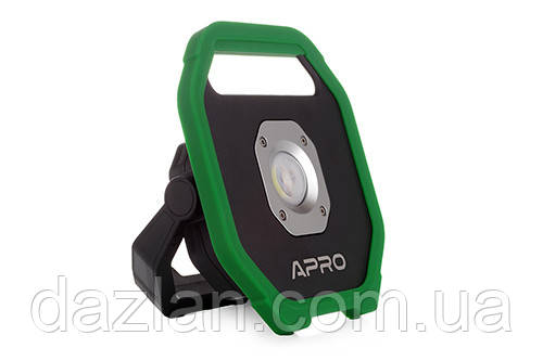 Акумуляторний світлодіодний прожектор 10 Вт (Li-ion 3.7 V 4400 mAh) APRO 900520