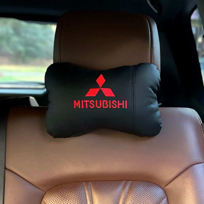Подушка на підголівник з вишивкою марки Mitsubishi, фото 1