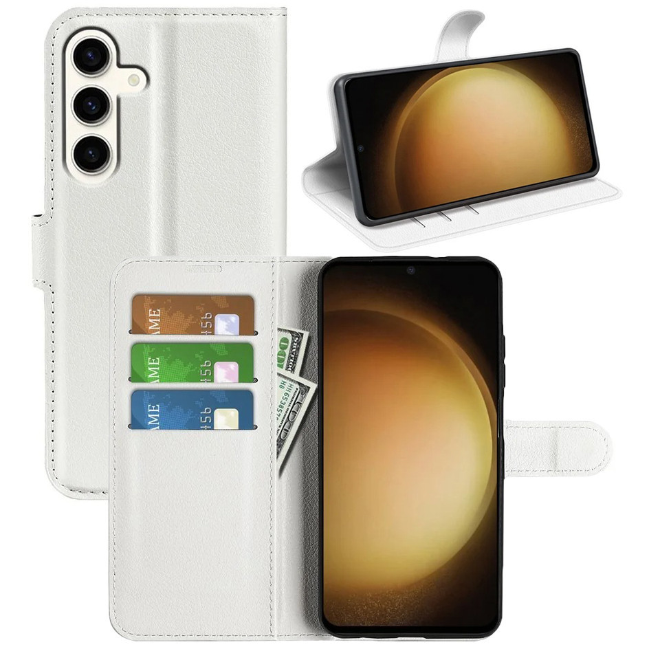Чохол-книжка Litchie Wallet для Samsung Galaxy S24 Plus White