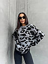 Жіночий светр туніка оверсайз у леопардовий принт 55sv3368, фото 5