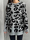 Жіночий светр туніка оверсайз у леопардовий принт 55sv3368, фото 9