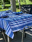 Скатертина лляна "Український орнамент" синя (Під замовлення, або стандартний розмір), фото 10