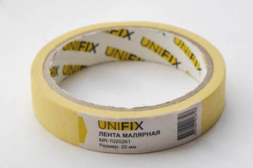 Стрічка клейка малярська 20 мм*20м MR-7020261 UNIFIX MR-7020261