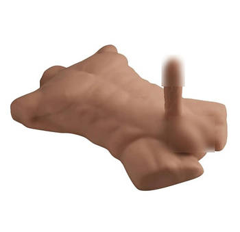 Торс із фалоїмітатором на присоску SilexD Apollo L Male Torso Caramel