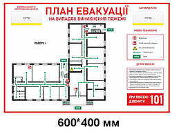 Табличка - Схема евакуації