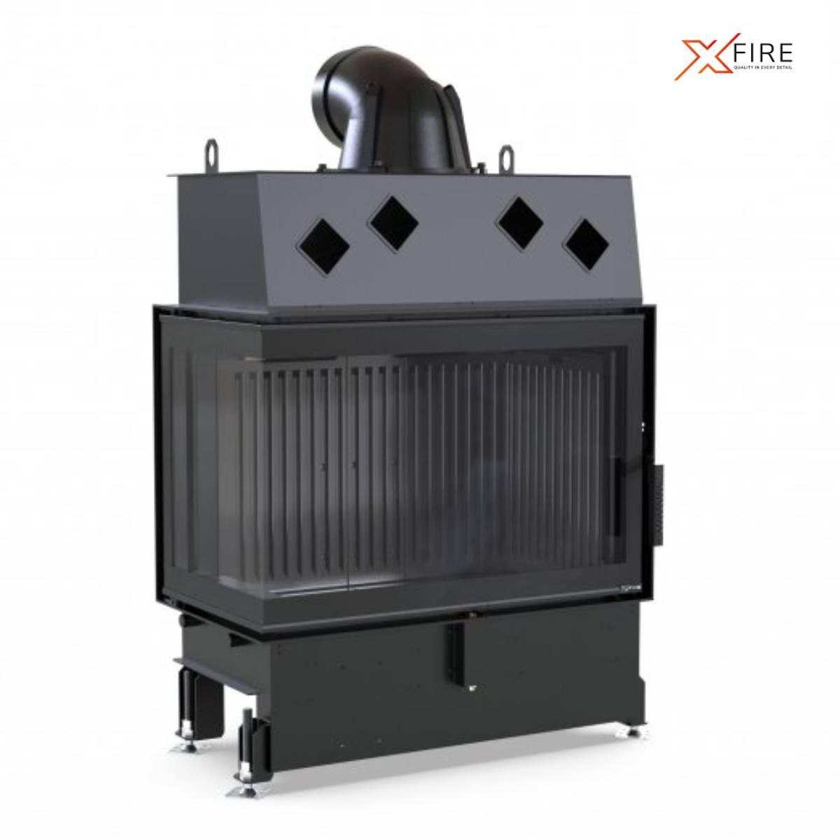 Камінна топка XF- Corner L 800 graphite