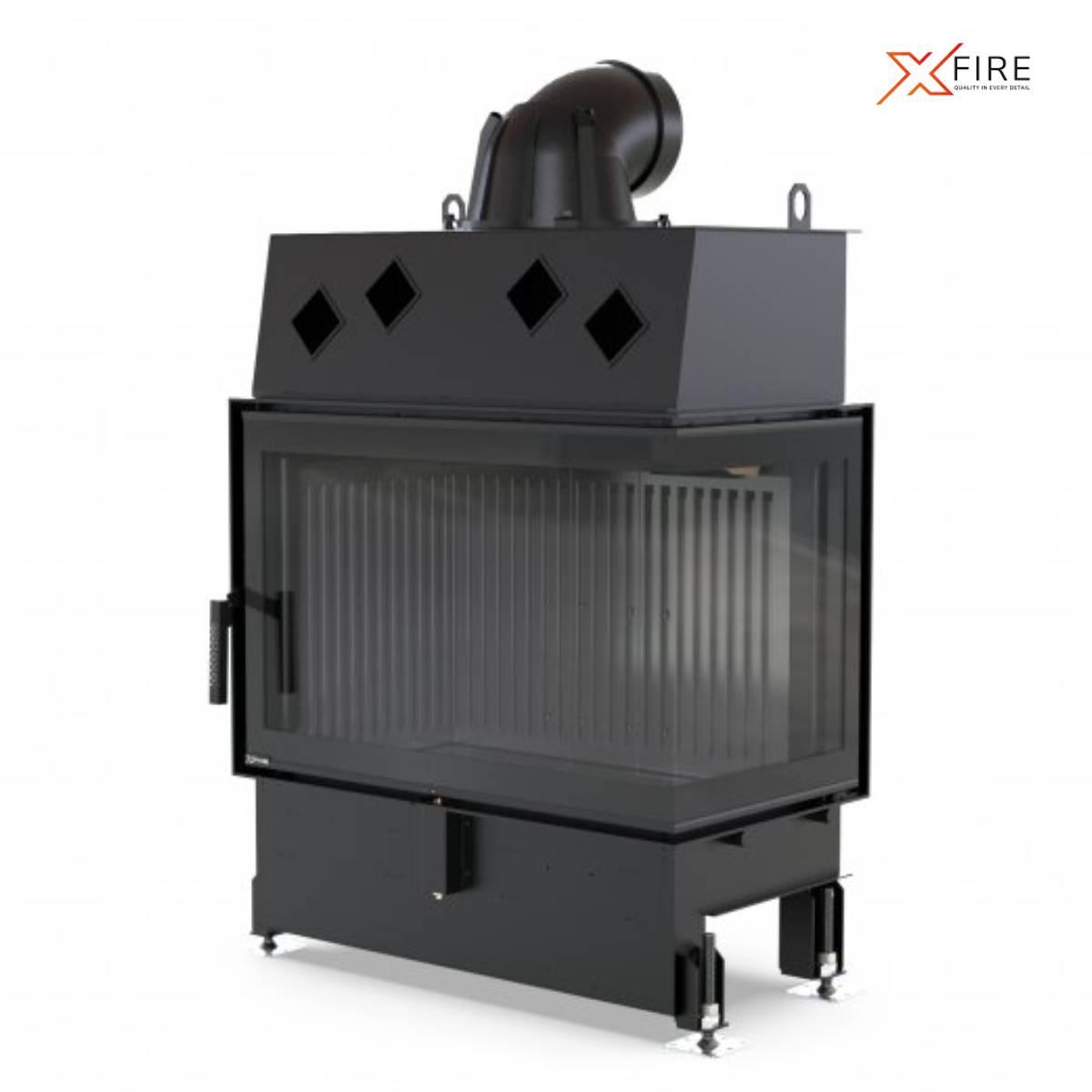 Камінна топка XF- Corner R 800 graphite