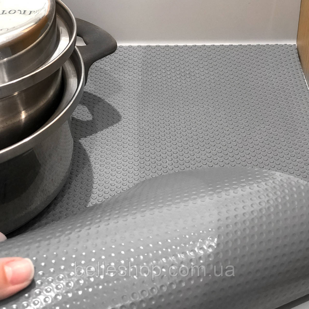 Килимок для полиць та ящиків dm-1200 gray сірий