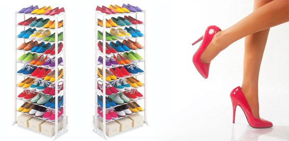 Полиця для взуття | Стелаж на 30 пар | Amazing Shoe Rack