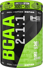 IRON HORSE BCAA 2:1:1 300 капсул РЕГЕНЕРАЦІЯ ТА ЗАХИСТ М'ЯЗІВ