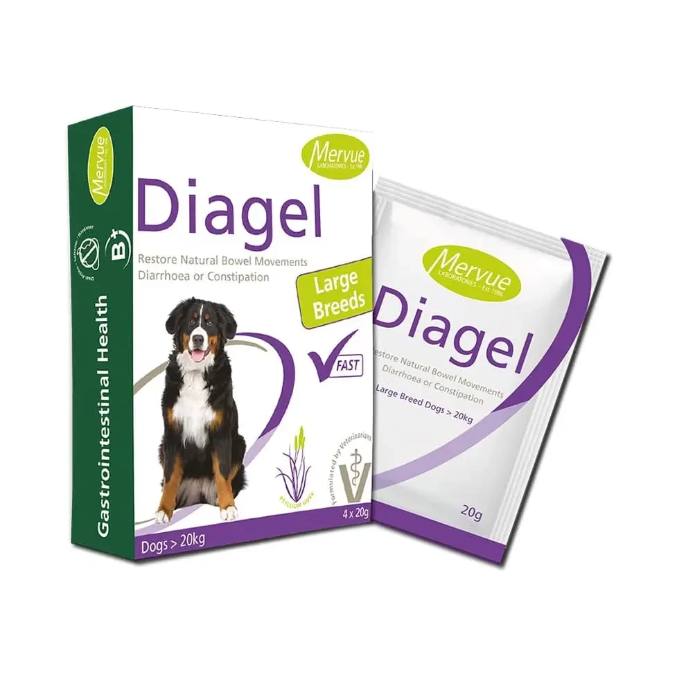 Харчова добавка Mervue Diagel Dogs для собак великих собак 4х20 гр