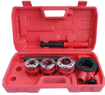 Набір плашок для нарізки трубної різьби 4 од. Silver S10430