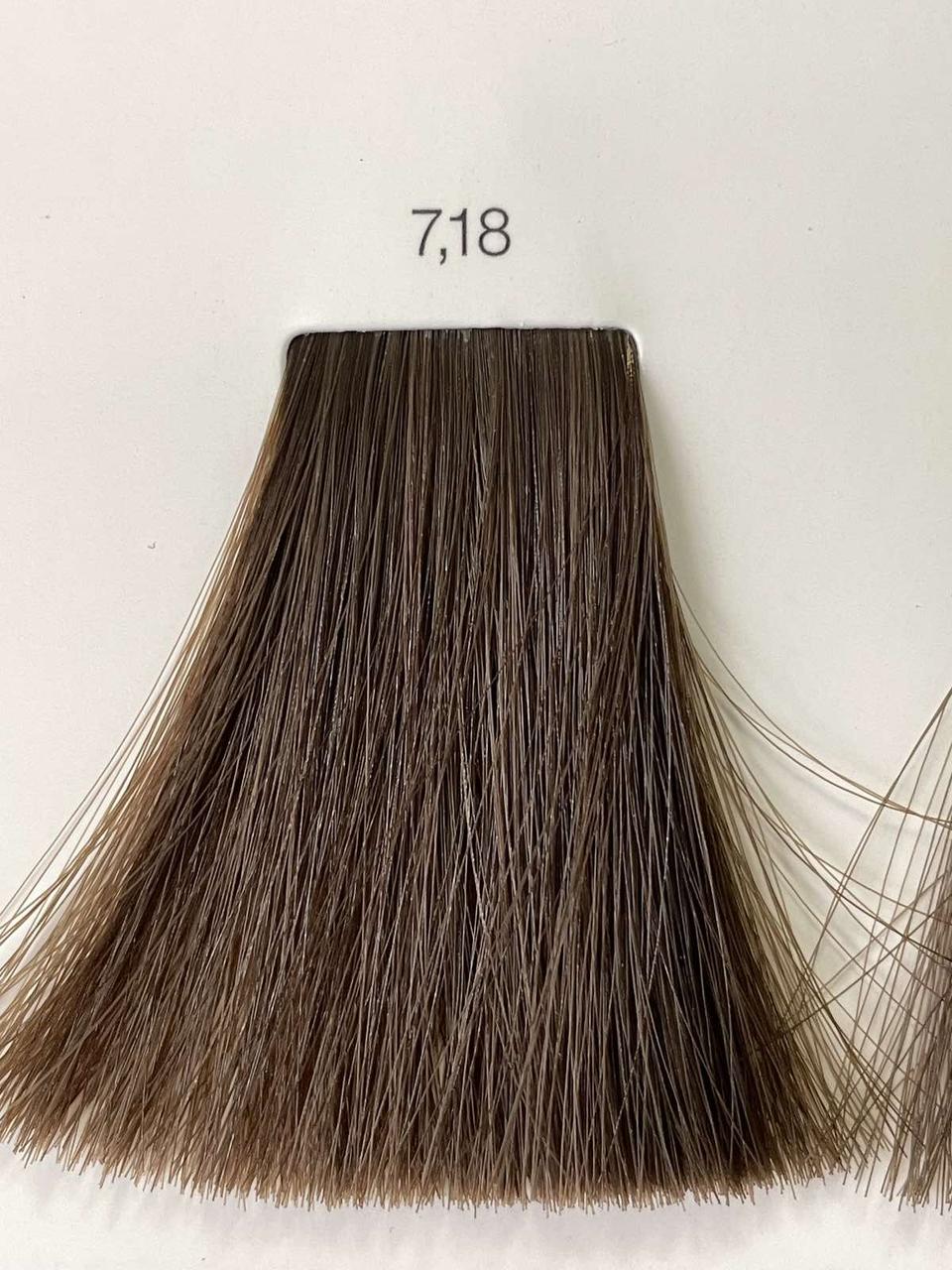 Фарба 60 мл L'oreal Professionnel Inoa 7.18 попелястий блондин мокка 60 мл, фото 1