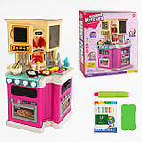Дитяча кухня з водою та парою 922-165, висота 80 см, 77 елементів, звуки, мелодії, підсвітка, фото 3