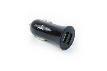 Автомобільний зарядний пристрій 2 USB (12/24V — 5 V 2,1 A) чорний 12 Atelie 951804