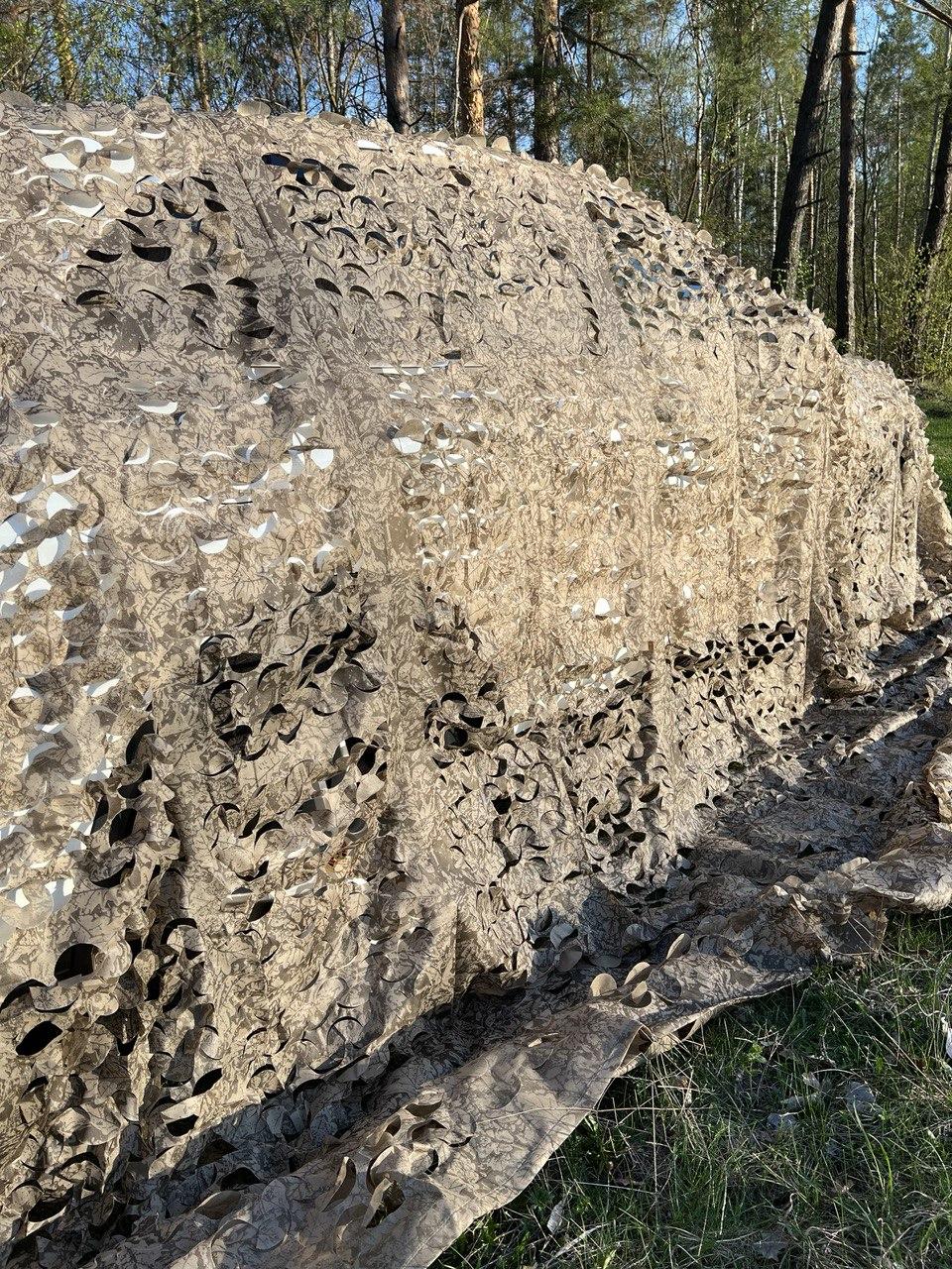 Сітка маскувальна осіння 6х10 для авто, пікапа, позашляховика та техніки. Колір Сухе листя (суха трава), фото 1