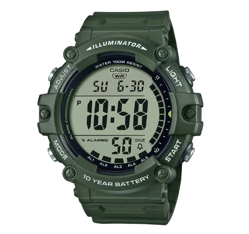 Чоловічий водонепроникний електронний годинник Casio AE-1500WHX-3A