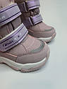 Зимові черевики для дівчинки Tom M 10248 H purple фіолетові р.24,25,27, фото 3