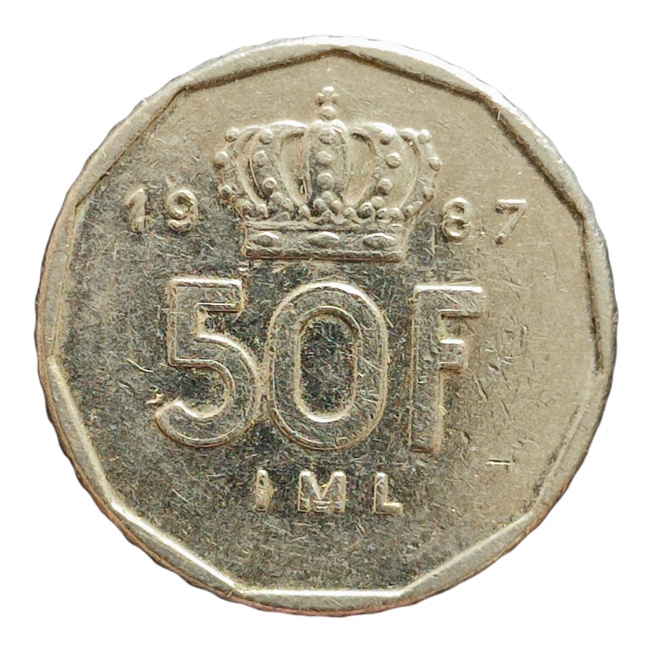 Люксембург 50 франків, 1987
