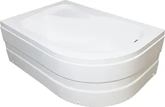 Душовий піддон KO&PO 117 L 120x80х40 см лівий асиметричний акриловий, фото 3