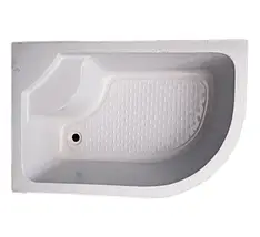 Душовий піддон KO&PO 117 L 120x80х40 см лівий асиметричний акриловий, фото 4