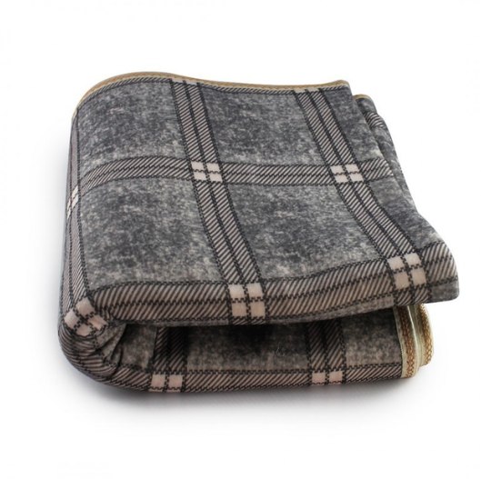 Простирадло - ковдра електричне Electric Blanket 150х170см (клітчасте, Сіра)