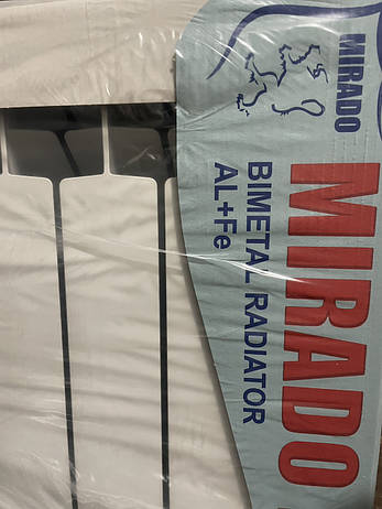 Радіатор біметалевий MIRADO 500/96 10 секцій, фото 4