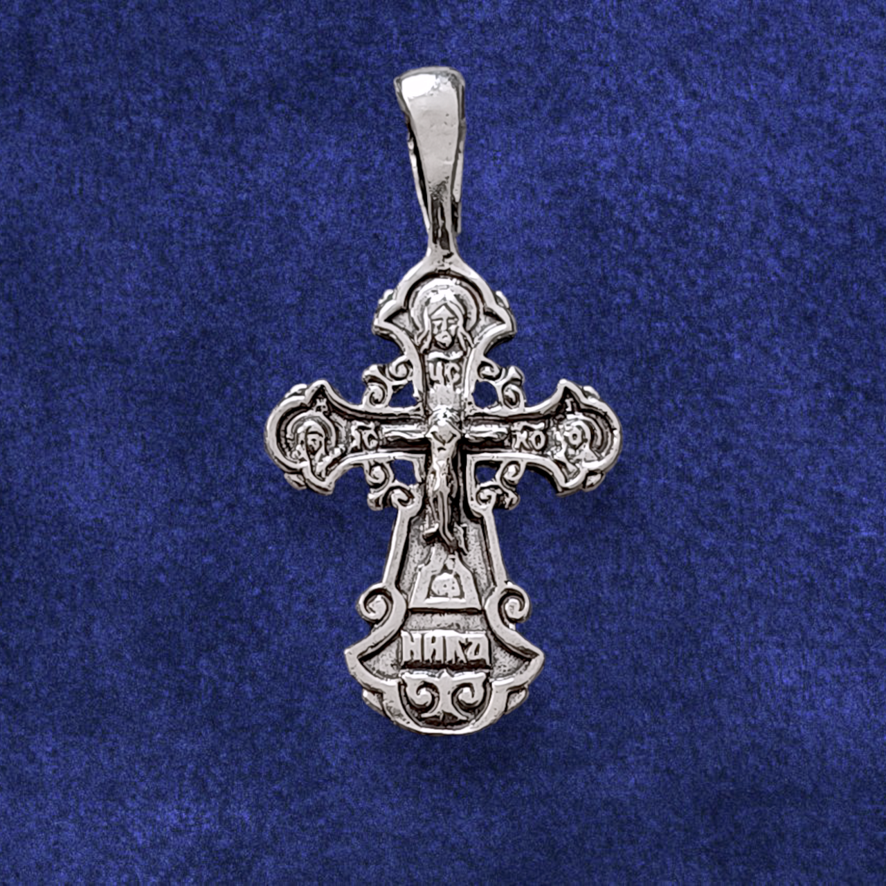 Хрестик срібний чорнений 1.75 г