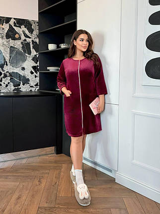 Халат плюшевий на змійці, фото 1