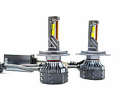 Світлодіодні LED лед лампи Head Light R20 цоколь H4 100Вт біле світло 6000К, 16000Лм, 12/24V canbus, обманка