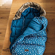 Зимовий конверт Футмуф у коляску універсальний FreeOn Polar Blue Синій, фото 2