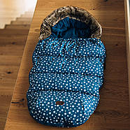 Зимовий конверт Футмуф у коляску універсальний FreeOn Polar Blue Синій, фото 3