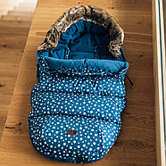 Зимовий конверт Футмуф у коляску універсальний FreeOn Polar Blue Синій, фото 4