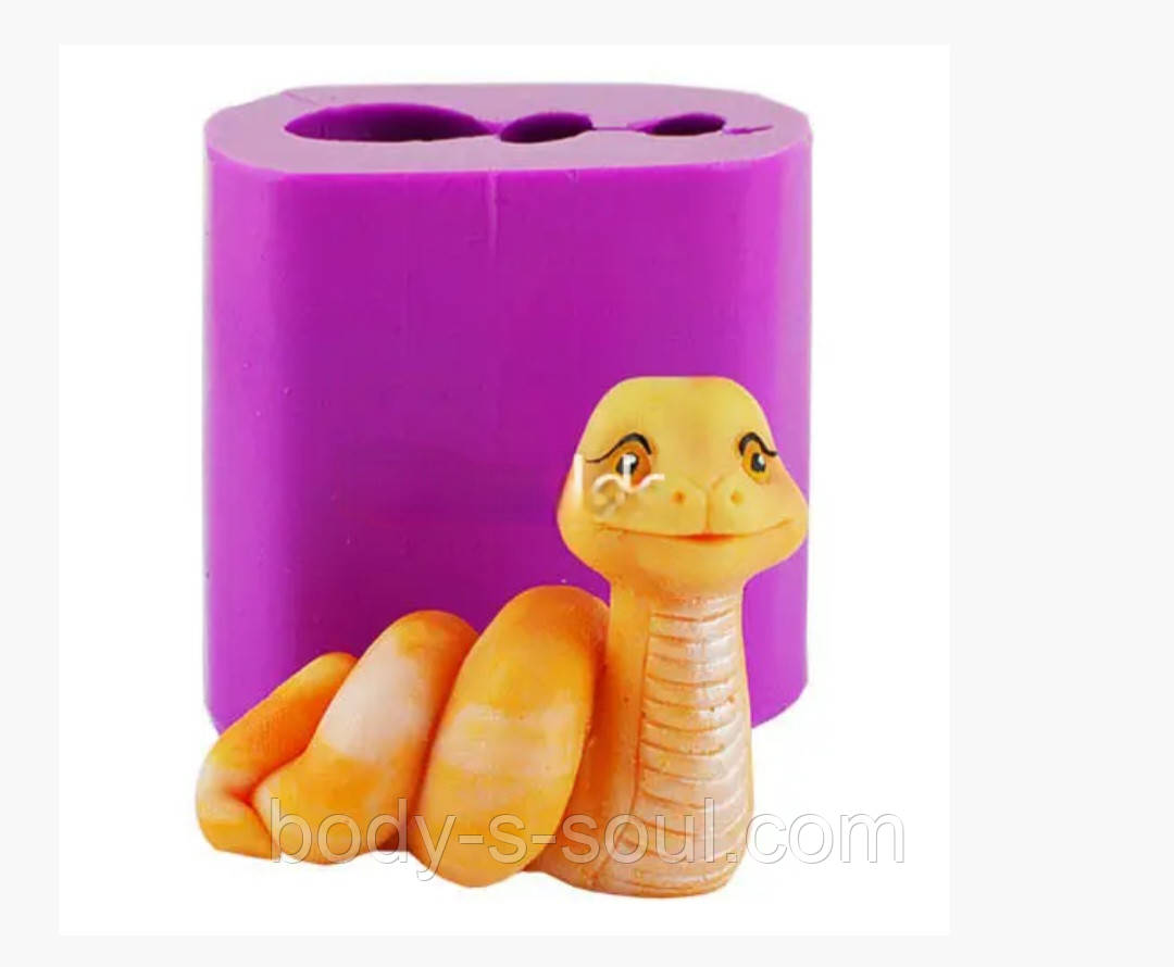 Силіконова форма Змія Щастя, 81 г, 3D, фото 1