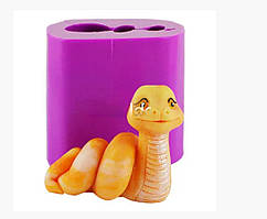 Силіконова форма Змія Щастя, 81 г, 3D