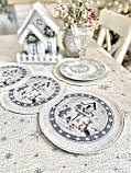 Серветка сервірувальна, гобеленова, Новорічна Ø20 см.MICRO854M, фото 3